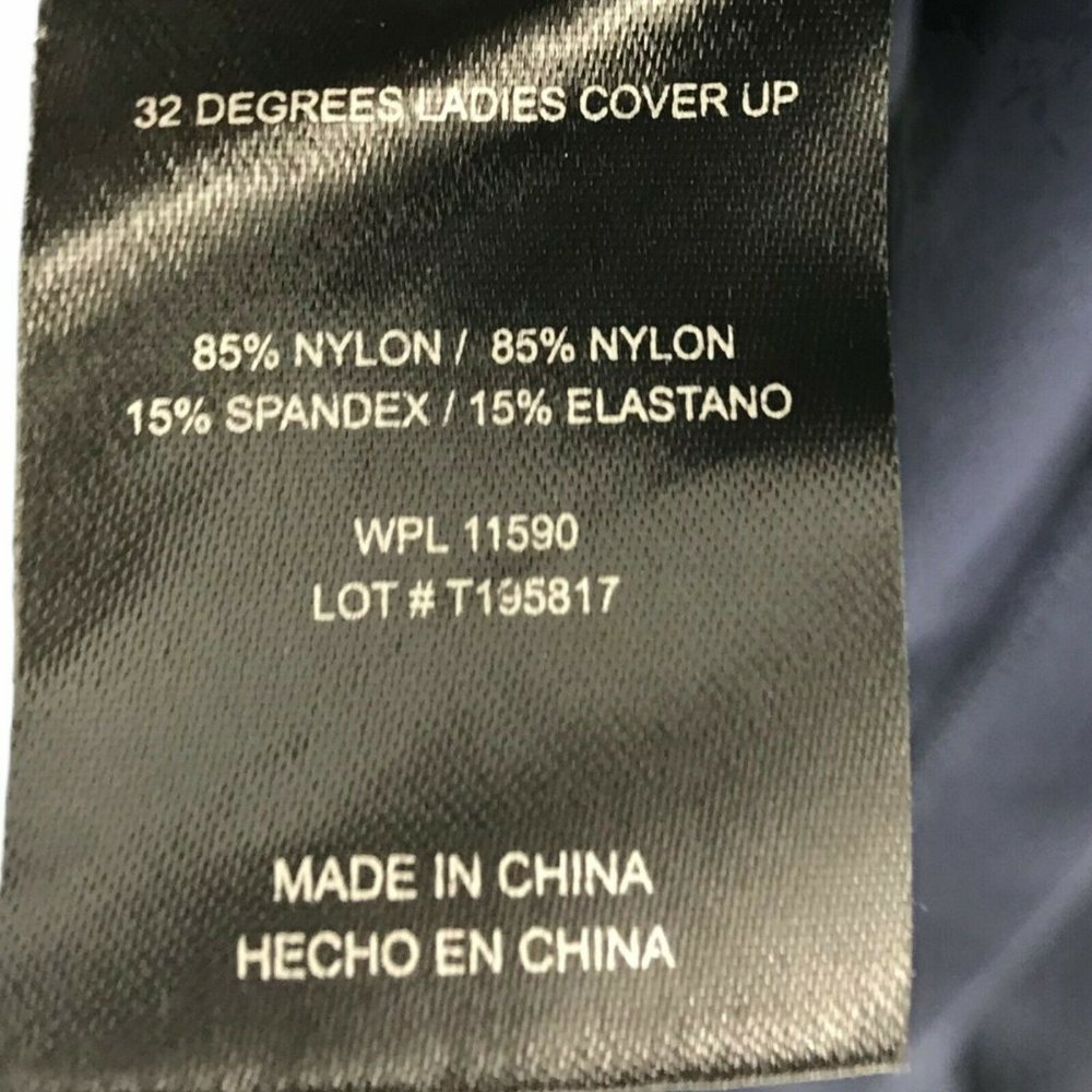 32 Degrees Cool Women's Cool Beach Cover Up Blue - Picture 8 of 8